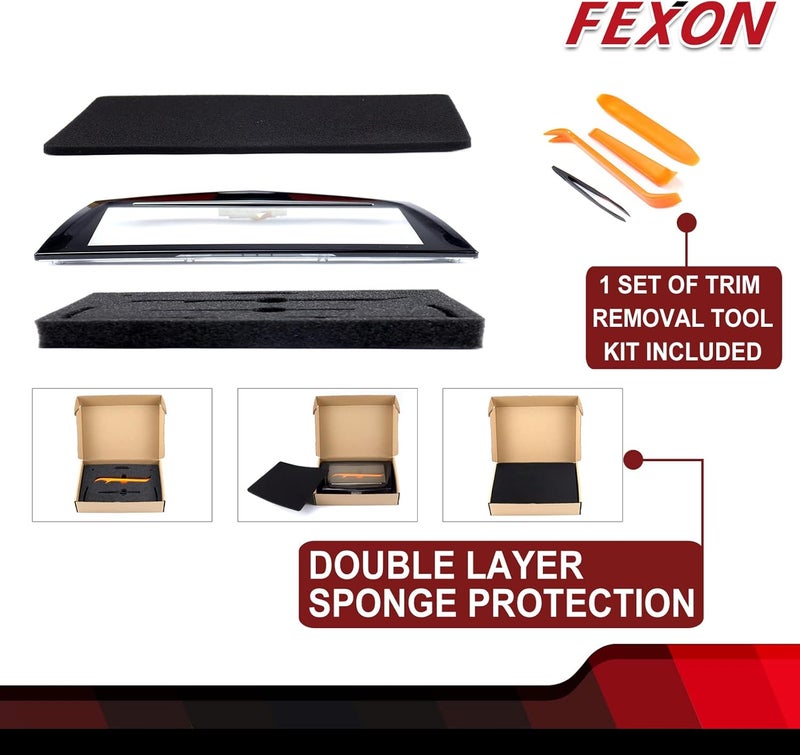 FEXON 2013 2014 2015 2016 2017 CUE Touch Screen Display with Free Trim Tool Compatible with Cadillac ATS Escalade SRX XTS ELR CTS CTS-V Touch Sense - Image 2